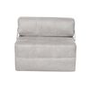 Sof&aacute; Cama Latam Home Cuero Kentucky Siena 1 Cuerpo Gris