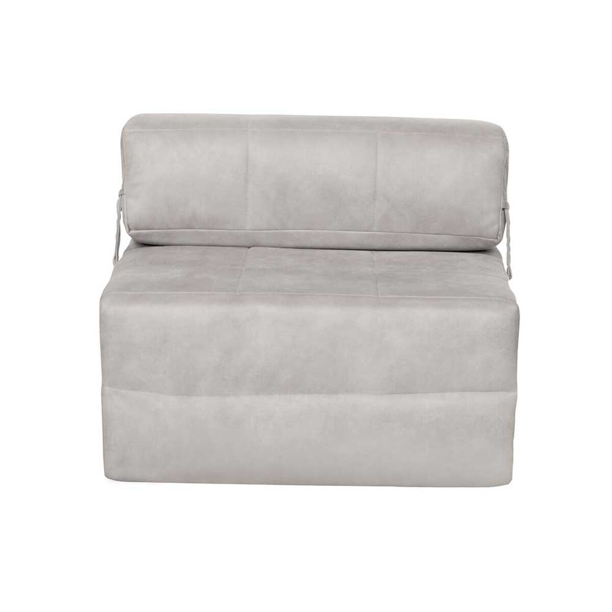 Sof&aacute; Cama Latam Home Cuero Kentucky Siena 1 Cuerpo Gris