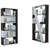 Combo Biblioteca Cubo + Separador de Ambientes TuHome Beijing Wengue/Blanco