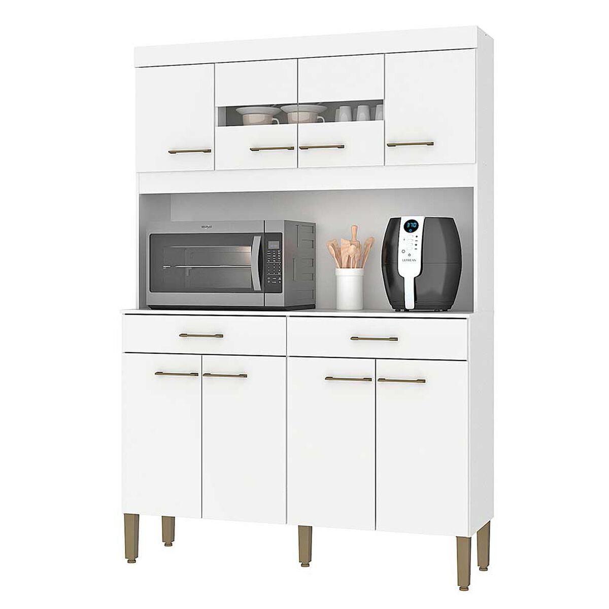 Kit Cocina Vekkahome Laura 8 Puertas Blanco