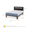 Cama Europea CIC 2 Plazas Excellence + Respaldo Munich Negro