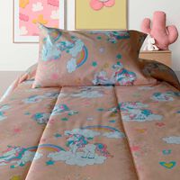 Plumón Illusions 1,5 plazas Infantil Unicornio Rosado