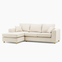 Sofá Seccional Barra Design Monaco Izquierdo 3 Cuerpos Beige