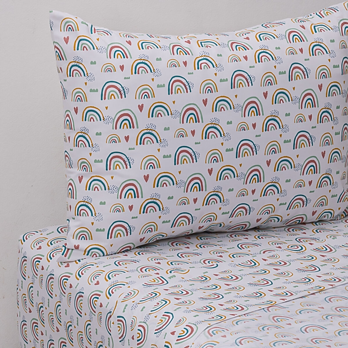 Juego de Sábanas Casanova Kids Estampada 1,5 Plazas Rainbow