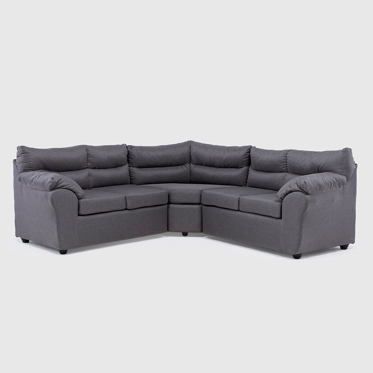 Seccional Muebles MPR Array&aacute;n 2-1-2 CuerposTela Gris Oscuro