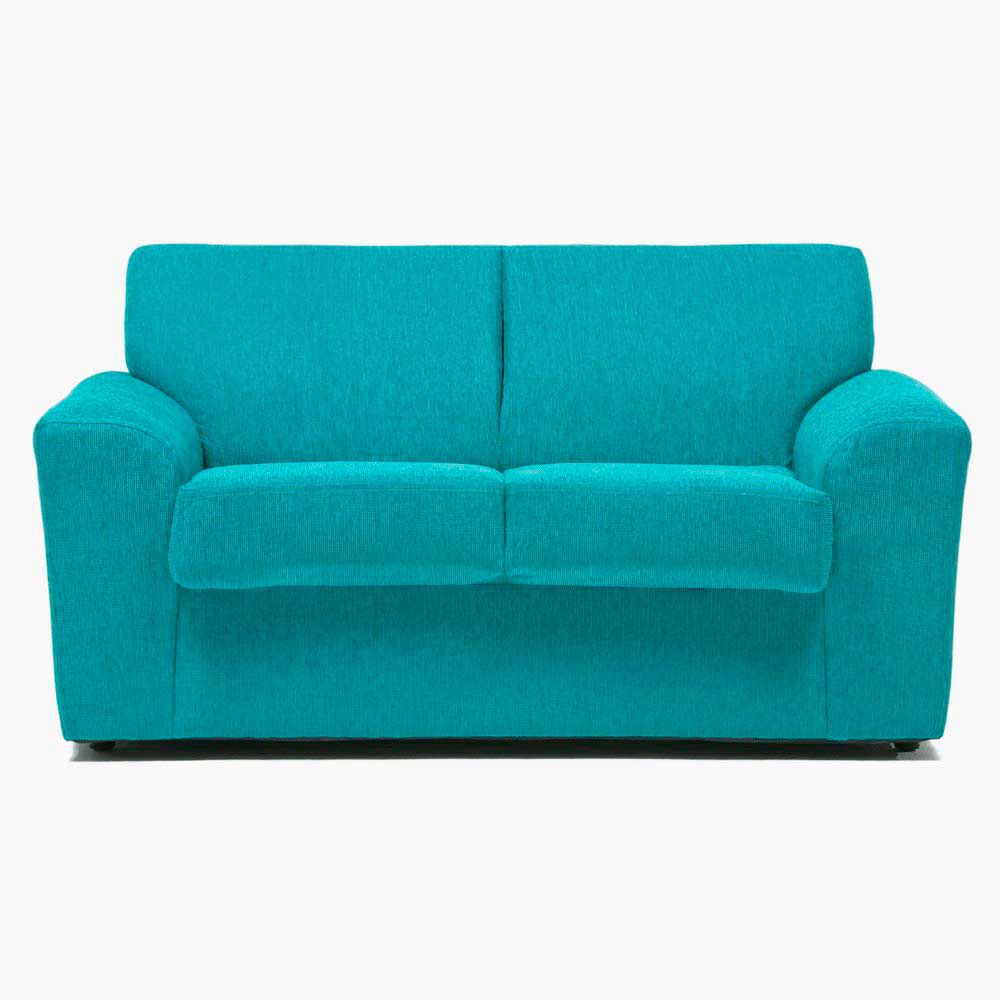 Sofá Cabsur Milan 2 Cuerpos Chenille Turquesa