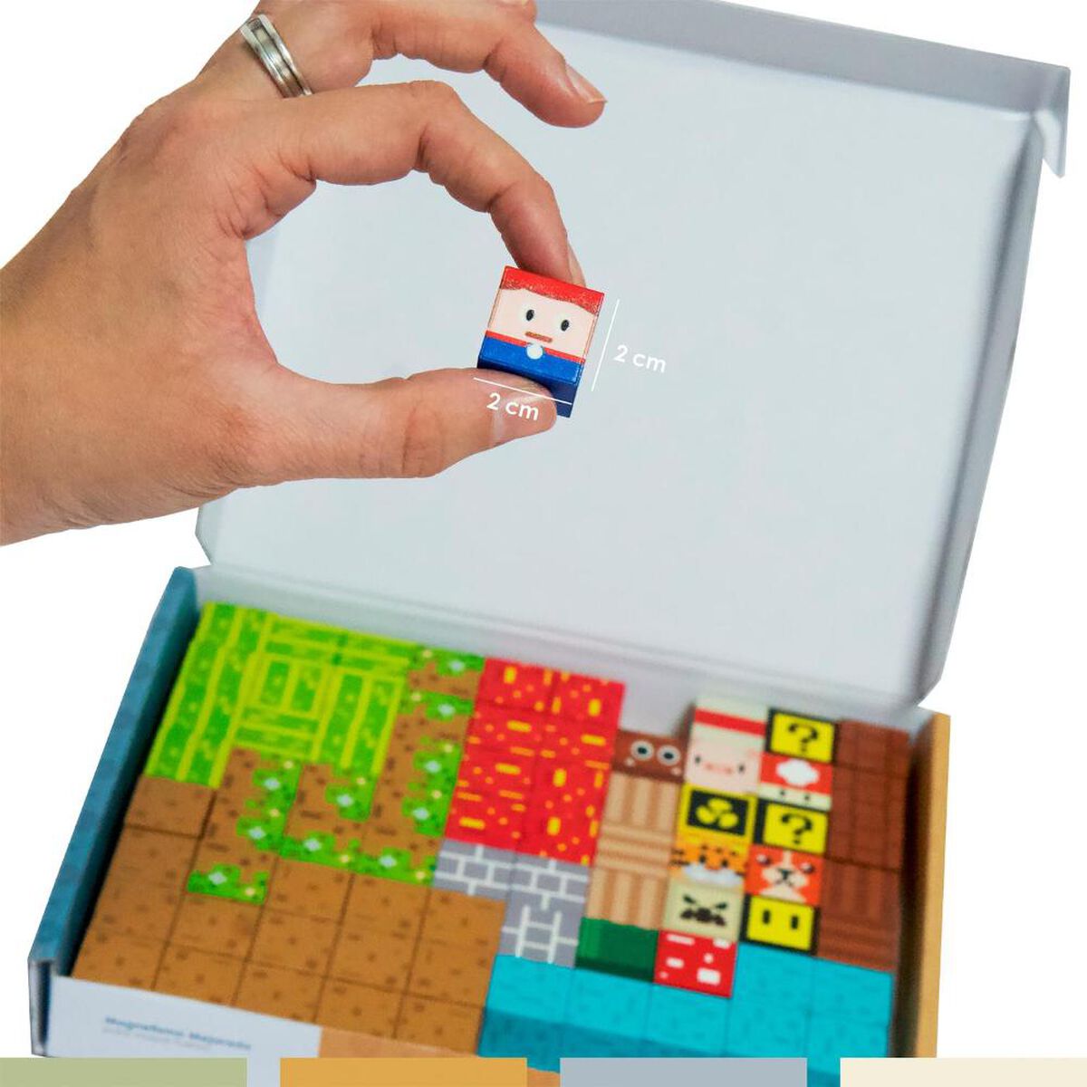 ⁠Juego Bloques Magn&eacute;ticos 75Pcs Mineblocks Mundo Band&uacute;