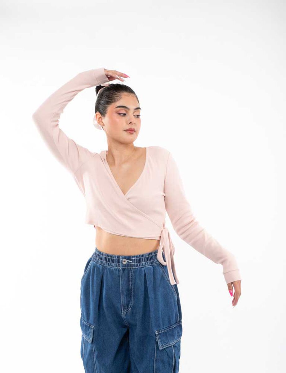 Polera Corta Manga Larga Mujer Icono