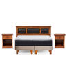 Cama Europea Latam Home 2 Plazas New Top Beige + Maderas Altair