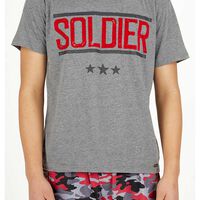 Pijama de Algodón Niño Kayser Gris