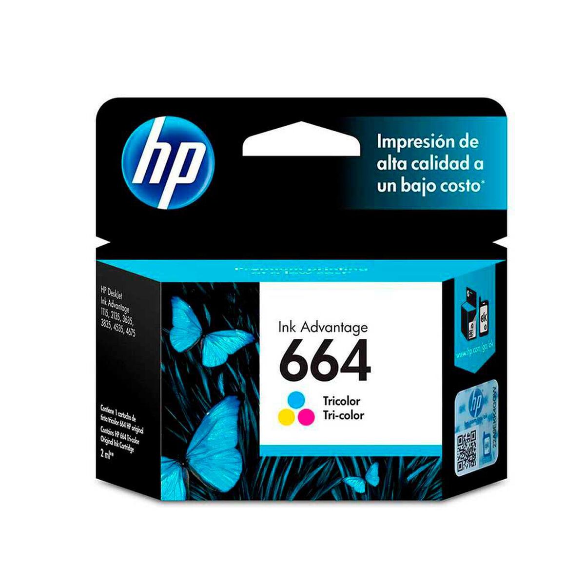 Tinta HP 664 Tricolor