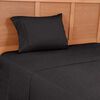Juego de Sábanas Embossed Plumetti 1,5 Plazas Mimosa Negro