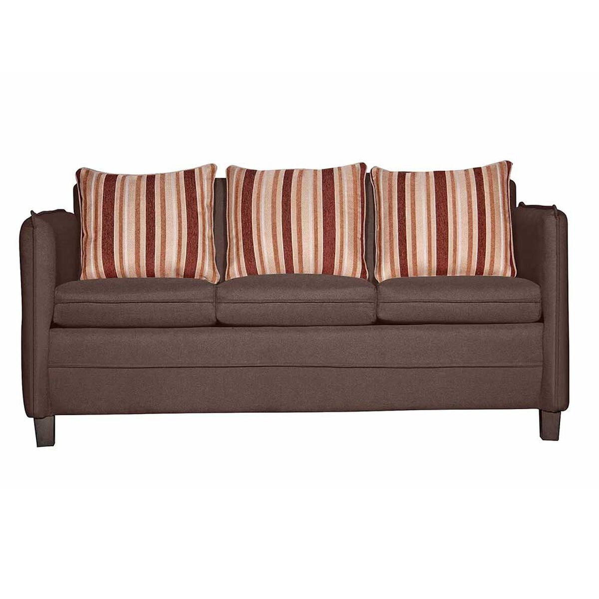 Juego de Living Ruzam Mobel Barcelona Sof&aacute; 3 Cuerpos + Dos Sillones 1 Cuerpo Lino Caf&eacute;