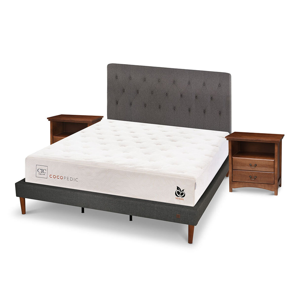 Cama Europea CIC Base Normal King Cocopedic