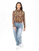 Polera Crop Manga Larga Cuello Tortuga Mujer Icono