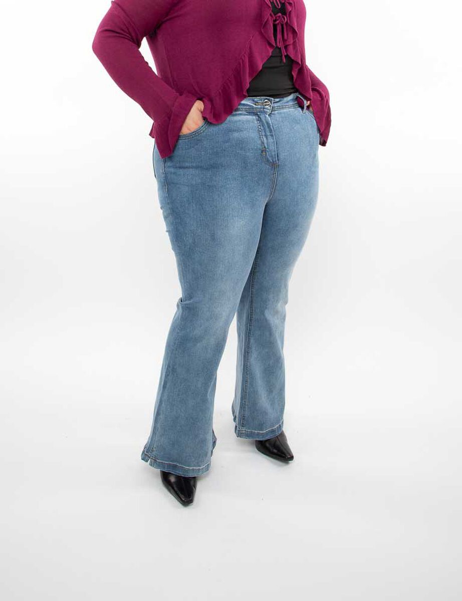 Jeans Flare Mujer Extralindas