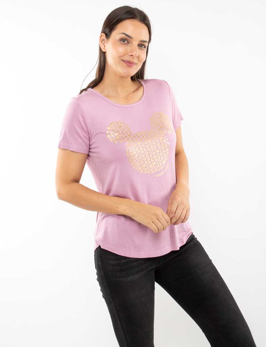 Polera Minie Mouse Manga Corta Mujer Zibel