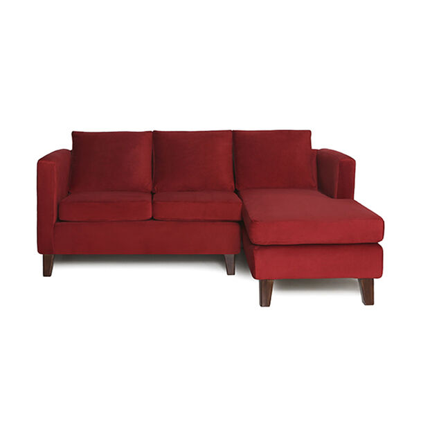 Sofá Seccional Barra Design Mila Derecho 3 Cuerpos Rojo