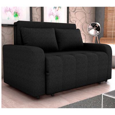 Sofa Cama Decocasa Amora G501 2 Cuerpos Negro