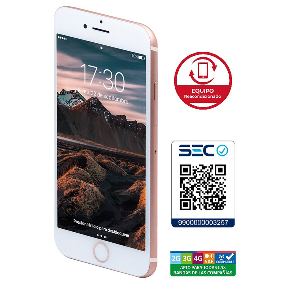 Celular Apple Iphone 7 128GB 4,7" Reacondicionado Rosado Liberado