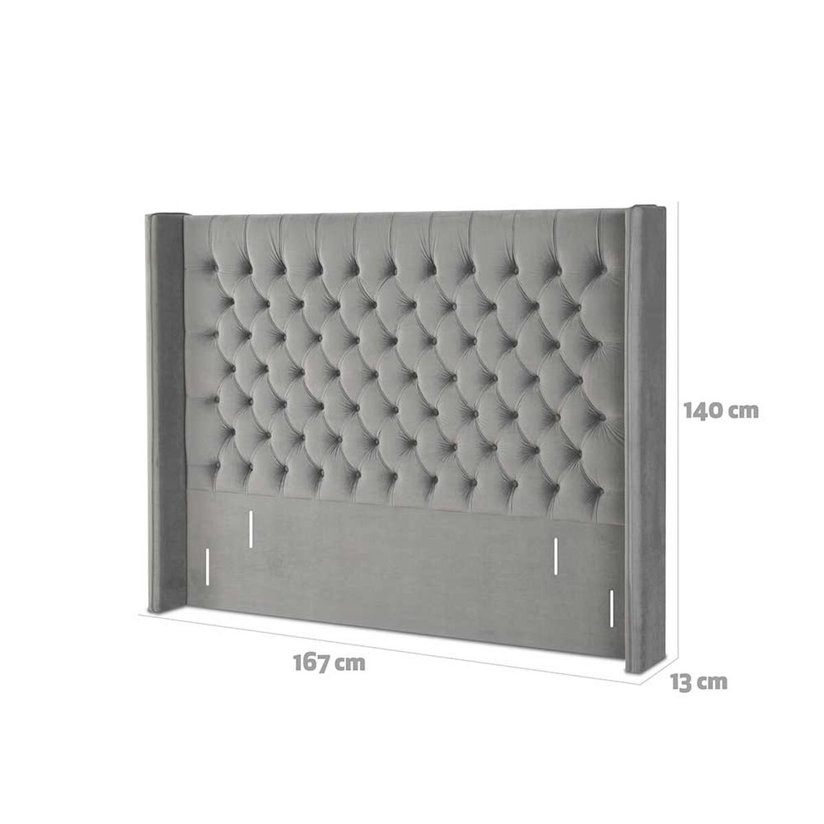 Respaldo CIC 2 Plazas Sesia Gris Ceniza