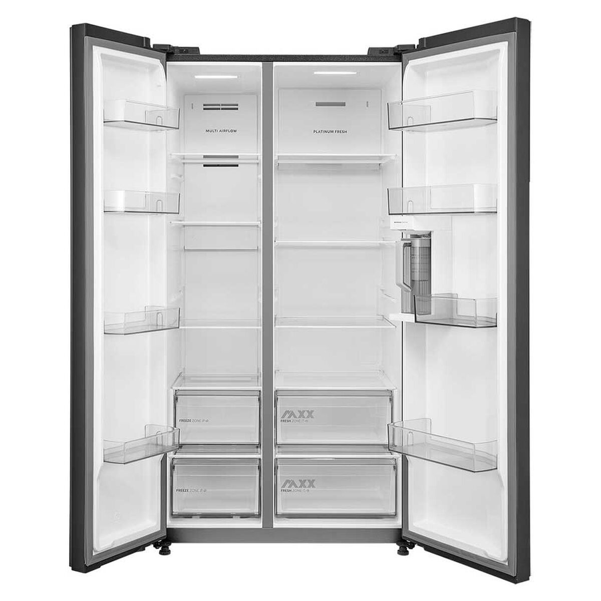Refrigerador Side by Side Midea MDRS925FGEDX 700 litros  Side by Side