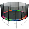 Cama Elástica Glow Up 14 ft 4,27 mts con Malla de Seguridad y Escalera