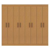 Closet Vekkahome Magnus 8 Puertas Café Claro