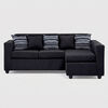 Seccional Muebles MPR Jazm&iacute;n 4 Cuerpos Negro
