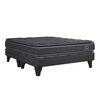 Cama Europea Celta 2 Plazas Black Elite Base Dividida