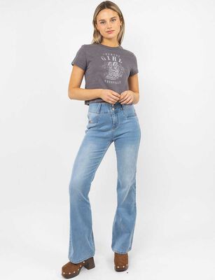 Imagen 2 del producto Jeans Flare Mujer Icono Marengo