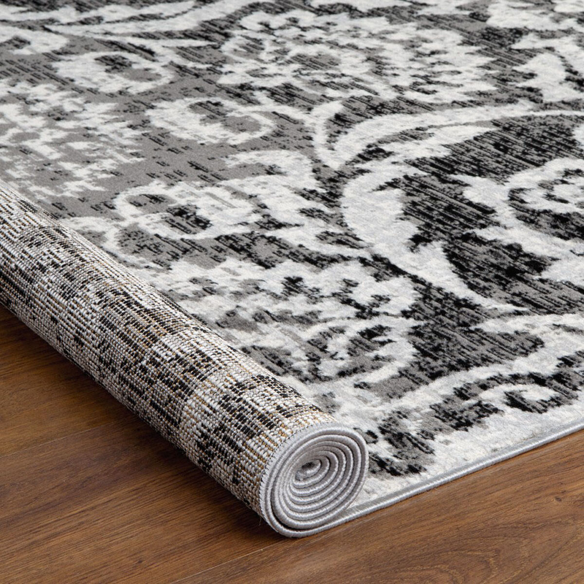 Alfombra Modalfo Kashan King 244 x 305 cm Gris