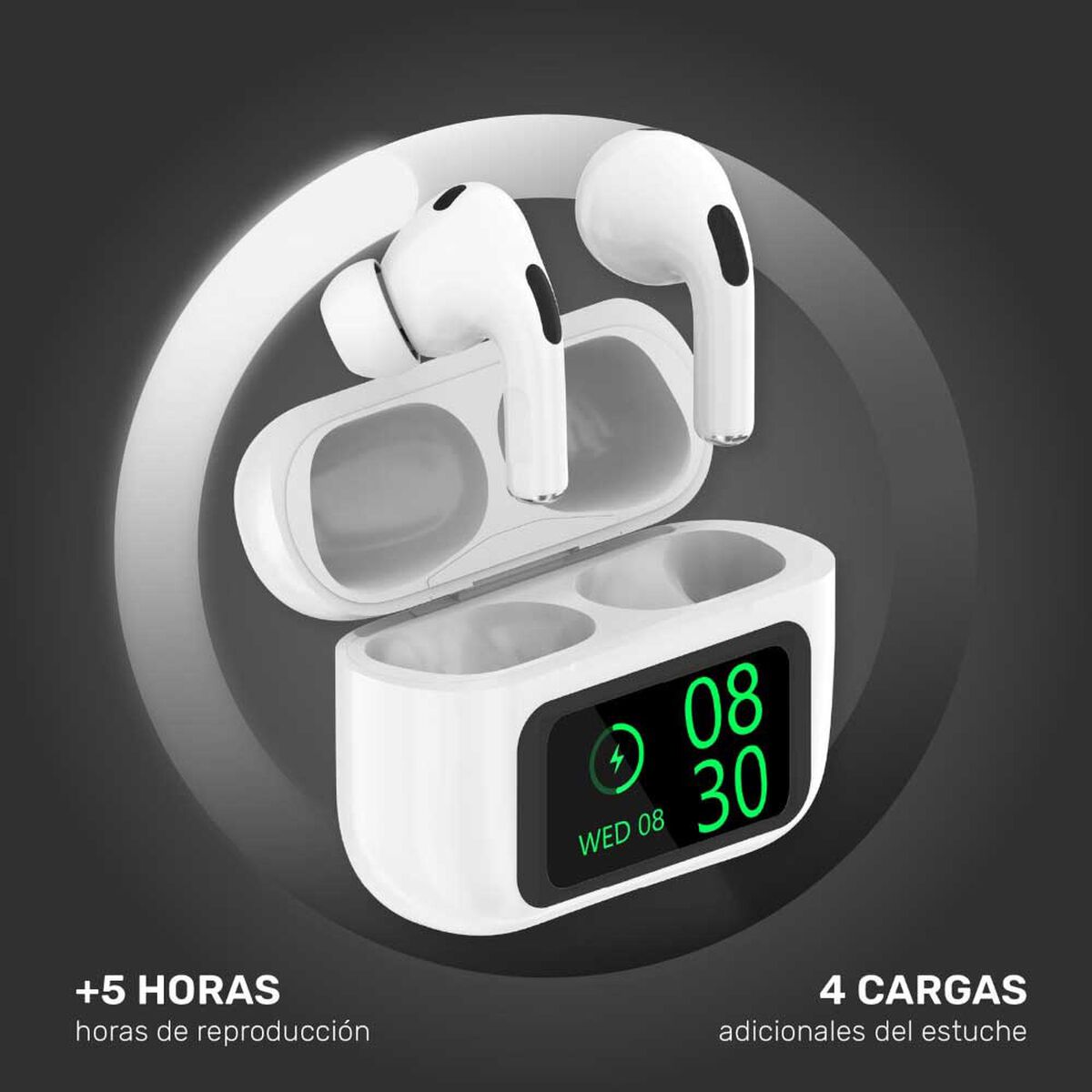 Aud&iacute;fonos Bluetooth In Ear Lhotse RMPLUS+ Blanco