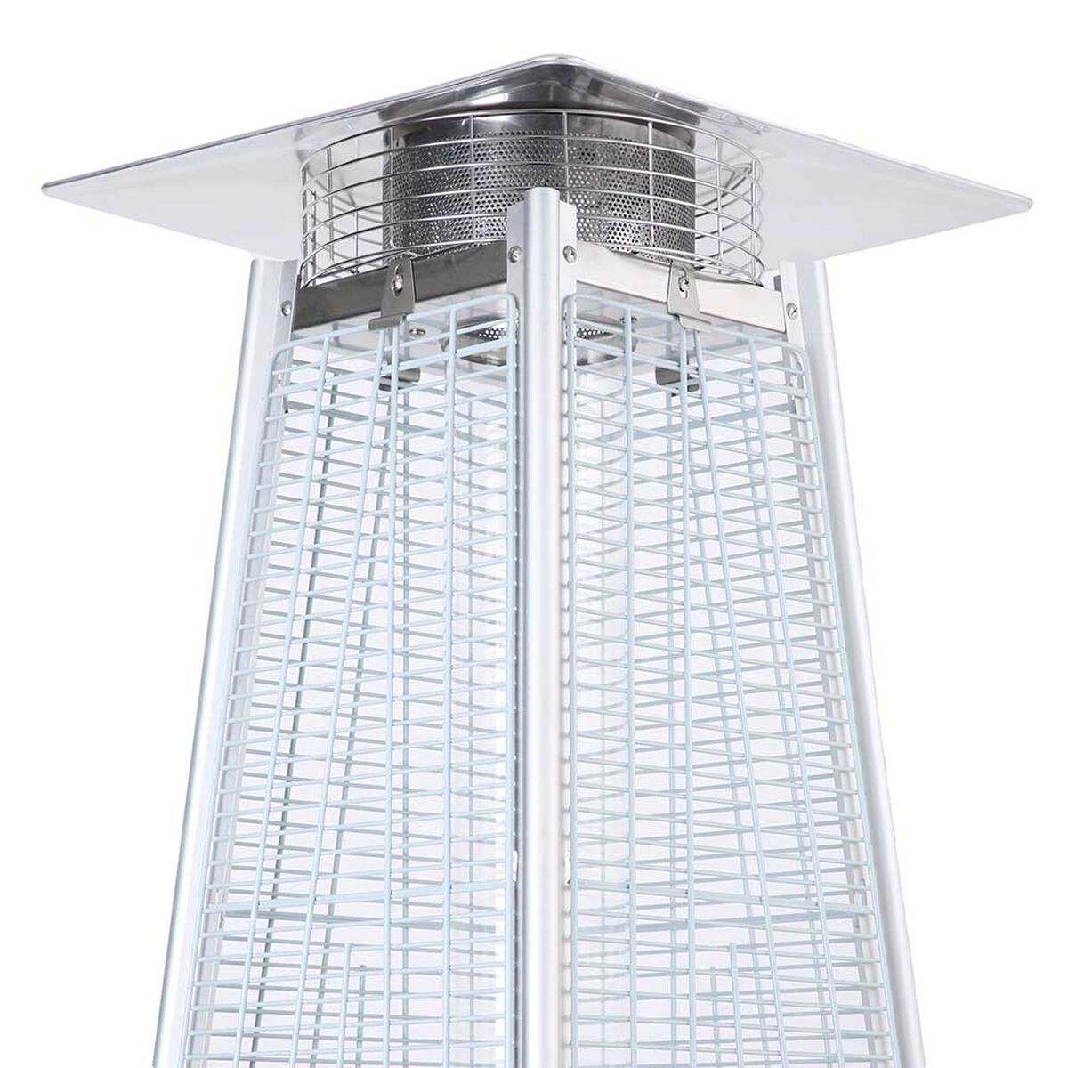 Estufa a Gas Exterior Terraza Klyma Obelisk LW Negra 1,8 mts.