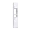 Combo Estante 2 Puertas + Estante Organizador de Baño 2 Puertas CIC Blanco
