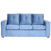 Sofá Muebles America Emilia 3 Cuerpos Azul Petróleo