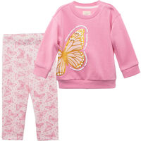 Conjunto Polerón+Calza de Algodón Chess Baby Celeste, Coral