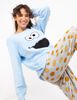 Pijama Manga Larga Mujer Cookie Monster Palza Sesamo