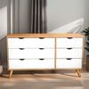 Cómoda Vekkahome Luna 6 Cajones Café