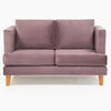 Juego de Living Barra Design Larisa Sofá 2 Cuerpos + Dos Sillones 1 Cuerpo Violeta