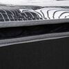 Cama Europea Celta King Pocket Black Signature + Respaldo Tela XL