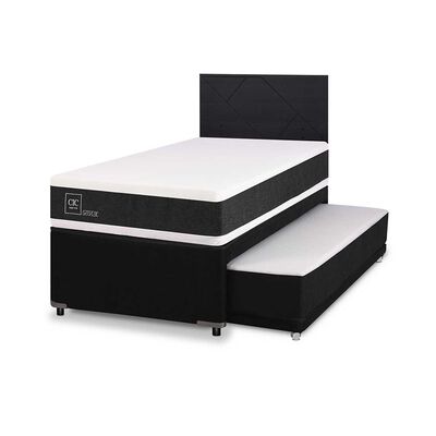 Imagen 2 del producto Cama Nido CIC 1,5 Plazas Ortopedic + Respaldo Villarrica Negro
