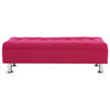 Banqueta Felpa Bodevir Lisboa 2 Cuerpos Fucsia
