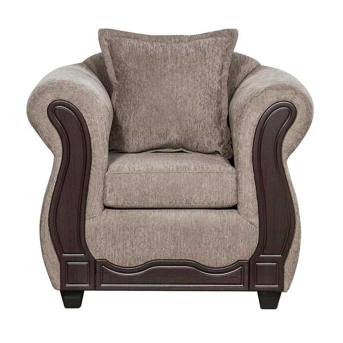 Juego de Living Black Factory Barcelona Sof&aacute; 3 Cuerpos + Dos Sillones 1 Cuerpo Beige