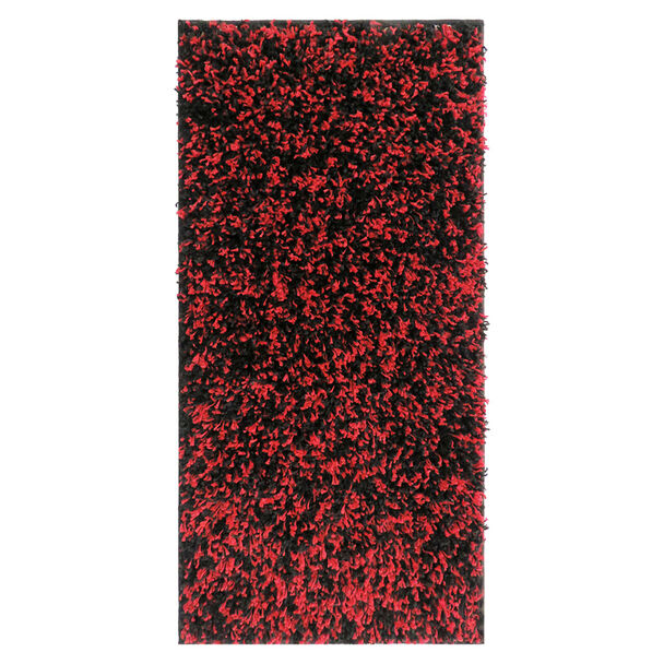 Alfombra Shaggy Bicolor 50 X 100 Cm Red Black