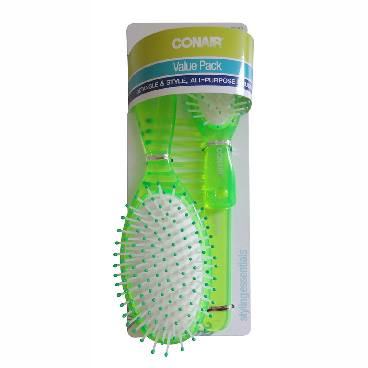 Set de Cepillo, Mini Cepillo y Peine de Ducha Verde