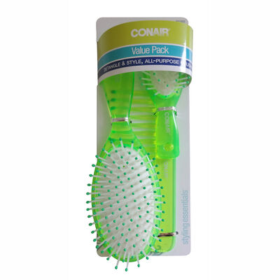 Set de Cepillo, Mini Cepillo y Peine de Ducha Verde