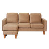 Seccional Intercambiable Latam Home Venecia 3 Cuerpos Beige + Sitial Munich Tela Beige
