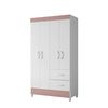 Clóset Vekkahome Mobi 4 Puertas 2 Cajones Blanco