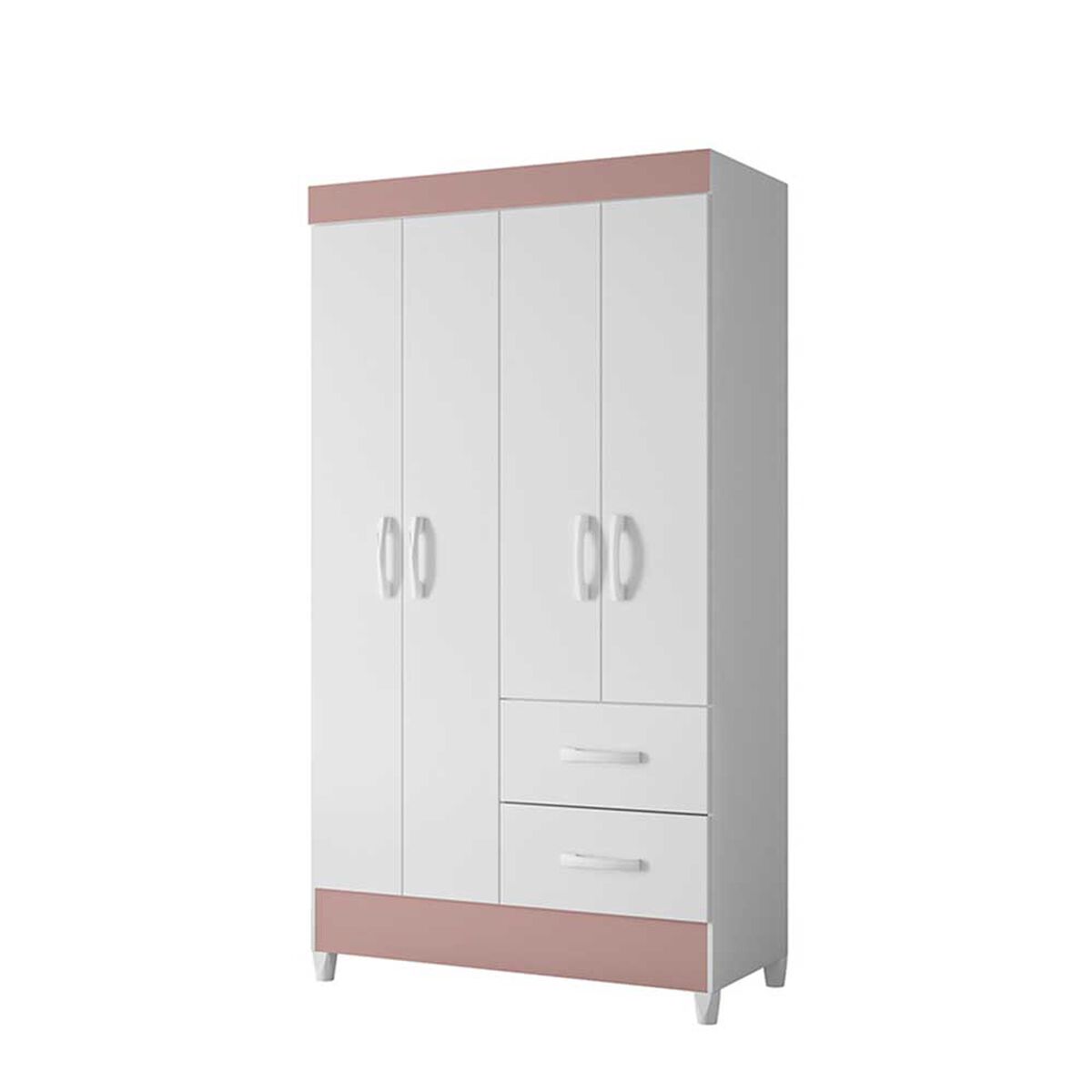 Clóset Vekkahome Mobi 4 Puertas 2 Cajones Blanco